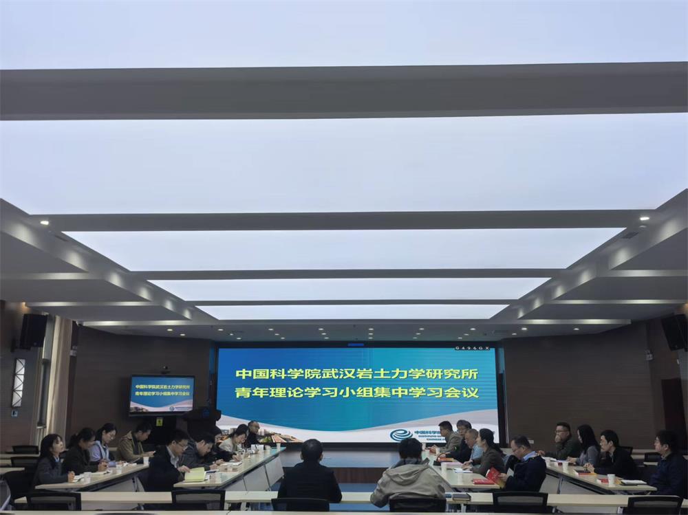 武汉岩土所召开青年理论学习小组集中学习会议